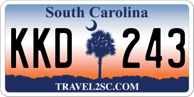 SC license plate KKD243