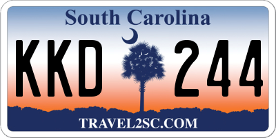 SC license plate KKD244