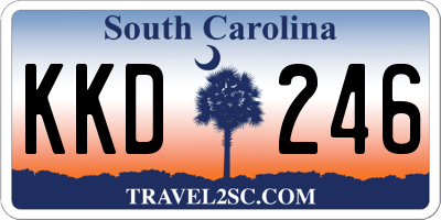 SC license plate KKD246