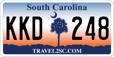 SC license plate KKD248