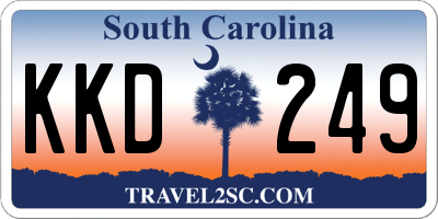 SC license plate KKD249