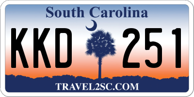 SC license plate KKD251