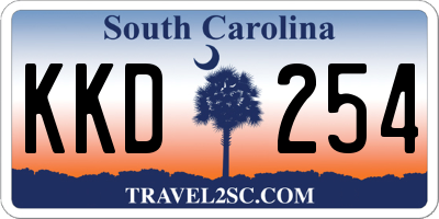 SC license plate KKD254