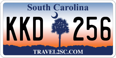 SC license plate KKD256
