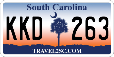 SC license plate KKD263
