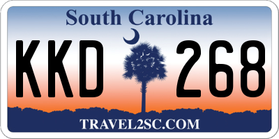 SC license plate KKD268