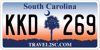 SC license plate KKD269
