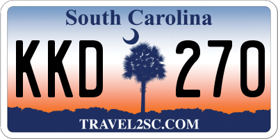SC license plate KKD270