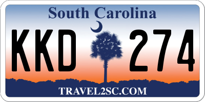 SC license plate KKD274