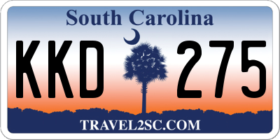 SC license plate KKD275