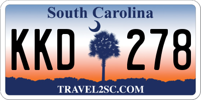 SC license plate KKD278