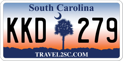 SC license plate KKD279