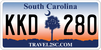 SC license plate KKD280