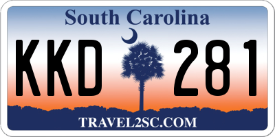 SC license plate KKD281