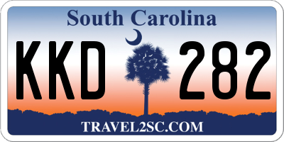 SC license plate KKD282