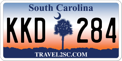 SC license plate KKD284