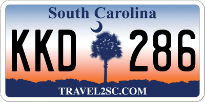 SC license plate KKD286