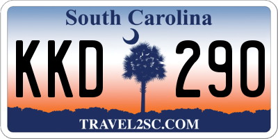 SC license plate KKD290