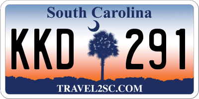 SC license plate KKD291