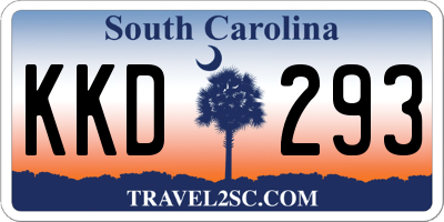 SC license plate KKD293