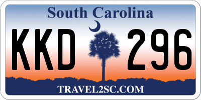 SC license plate KKD296