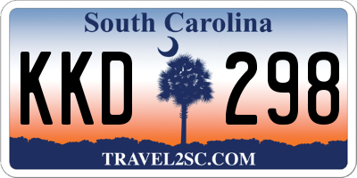 SC license plate KKD298