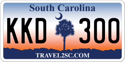 SC license plate KKD300