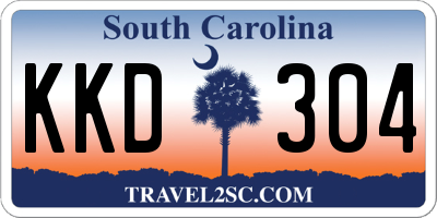 SC license plate KKD304