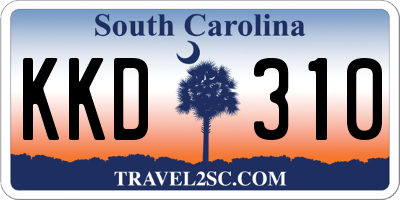 SC license plate KKD310