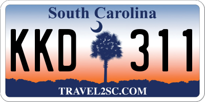 SC license plate KKD311