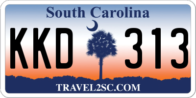 SC license plate KKD313