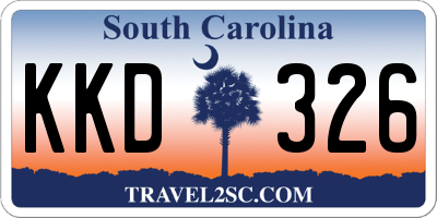 SC license plate KKD326