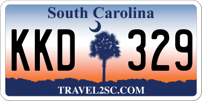 SC license plate KKD329