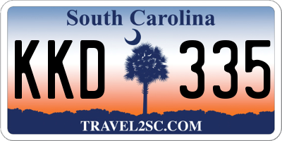 SC license plate KKD335