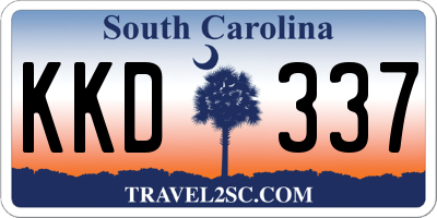 SC license plate KKD337