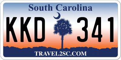 SC license plate KKD341