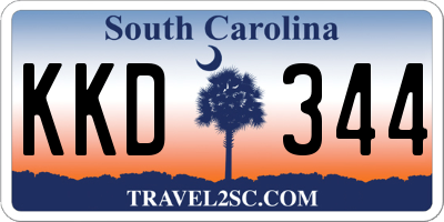 SC license plate KKD344