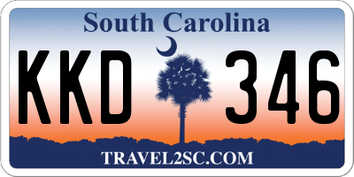 SC license plate KKD346