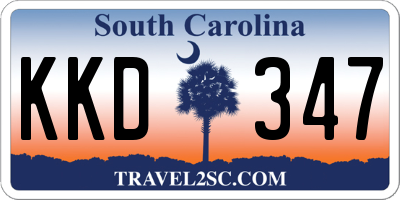 SC license plate KKD347