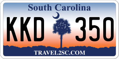 SC license plate KKD350
