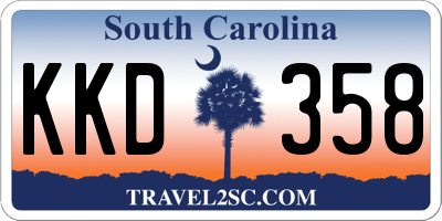 SC license plate KKD358