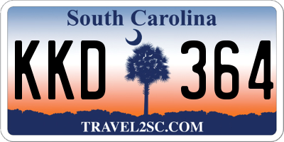 SC license plate KKD364