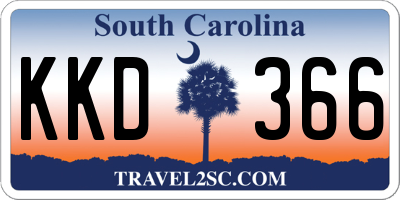 SC license plate KKD366