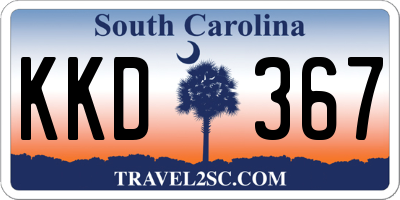 SC license plate KKD367