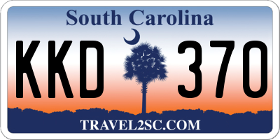 SC license plate KKD370