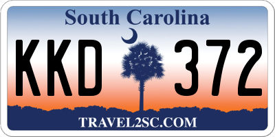SC license plate KKD372
