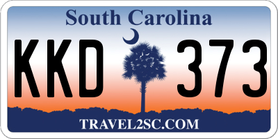 SC license plate KKD373