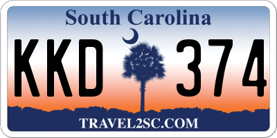 SC license plate KKD374
