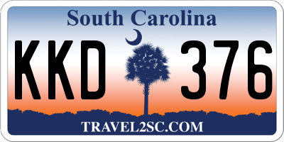 SC license plate KKD376