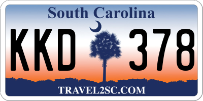 SC license plate KKD378